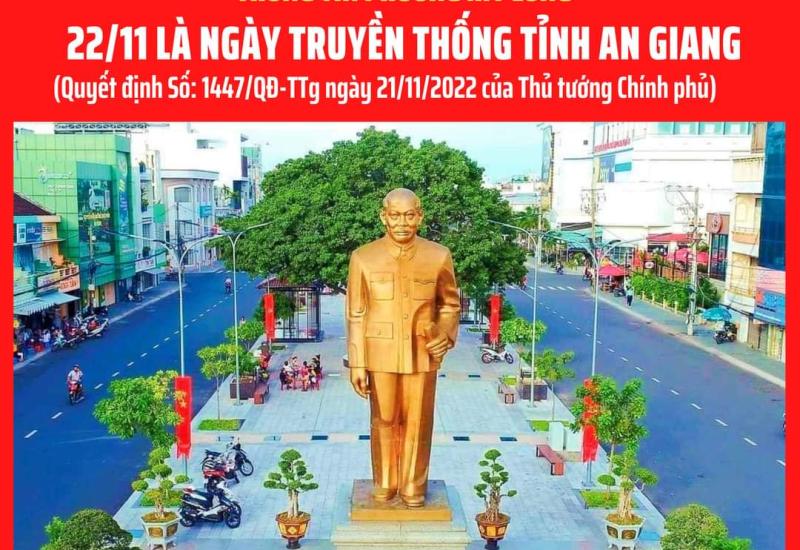 Kỷ niệm 191 năm ngày truyền thống tỉnh An Giang (22/11/1832 -22/11/2023)