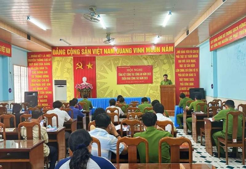 Hội nghị tổng kết Công an phường Mỹ Long